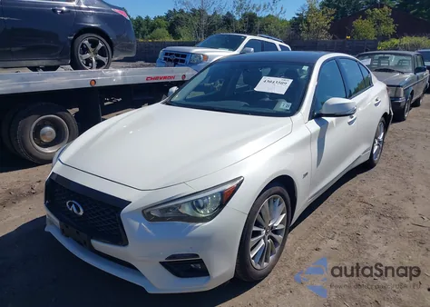 2018 Infiniti Q50 3.0T Luxe z USA, uszkodzony, nr VIN JN1EV7AR5JM440290
